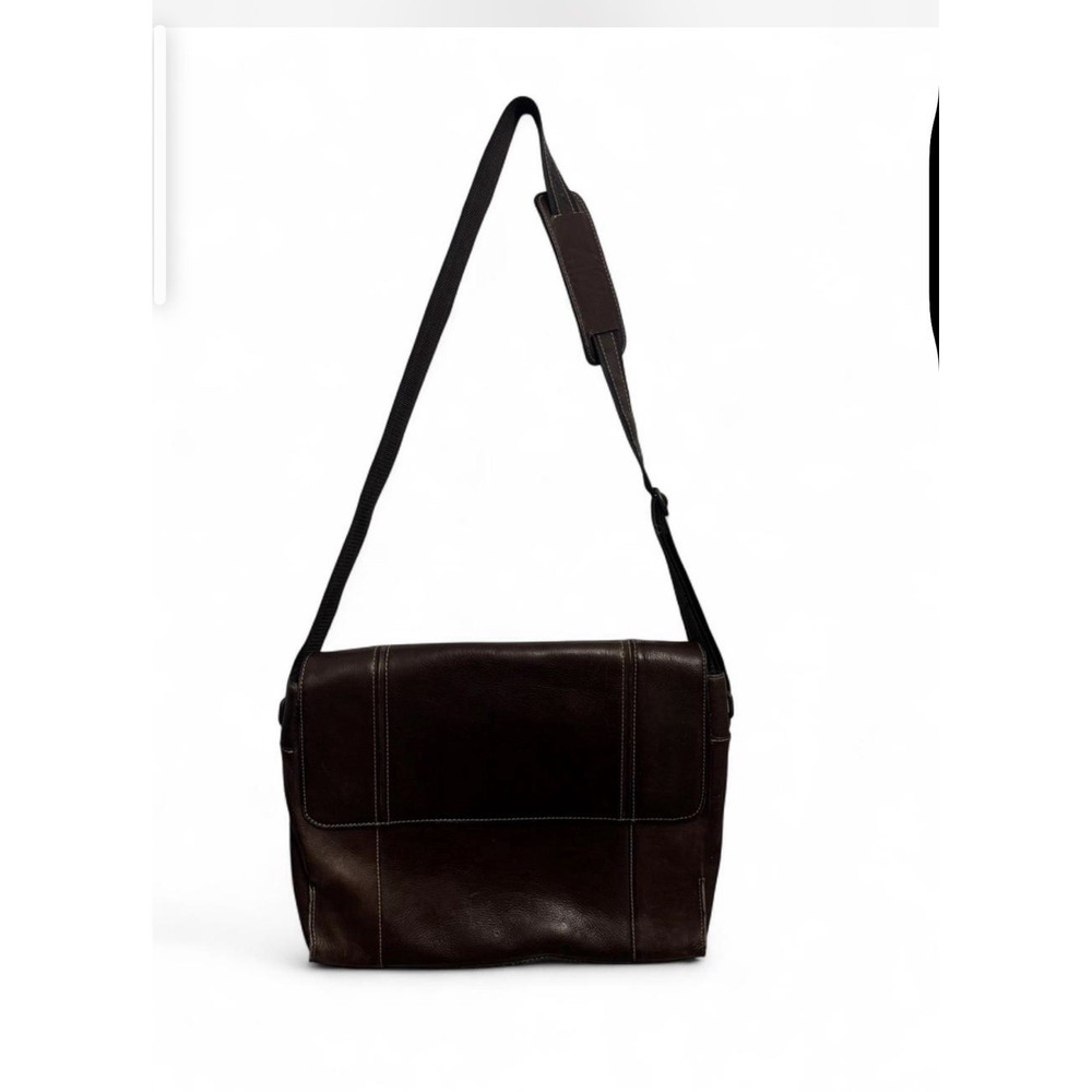 Leather Pelle Studio Brown Messenger Bag Purse Unisex